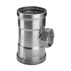 Viega Sanpress Inox XL T-Stück mit SC-Contur 2317.2XL, d. 88,9mm x Rp 2" x 88,9mm, Stahl ... VIEGA-482893 4015211482893 (Abb. 1)