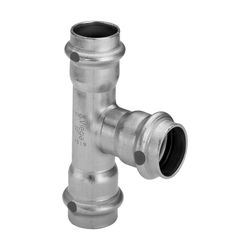 Viega Sanpress Inox T-Stück mit SC-Contur 2318, d. 28x22x28mm, Stahl nichtrostend... VIEGA-435974 4015211435974 (Abb. 1)