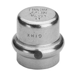Viega Sanpress Inox Verschlusskappe mit SC-Contur 2356, d. 22mm, Stahl nichtrostend... VIEGA-452872 4015211452872 (Abb. 1)