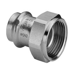 Viega Sanpress Inox Anschlussverschraubung mit SC-Contur 2363, d. 28mm x G 1 1/4", Stahl ... VIEGA-437640 4015211437640 (Abb. 1)