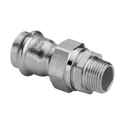 Viega Sanpress Inox Übergangsverschraubung mit SC-Contur 2365, d. 28mm x R 3/4", Stahl ni... VIEGA-438326 4015211438326 (Abb. 1)
