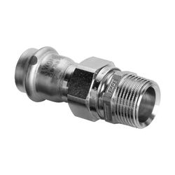Viega Sanpress Inox LF Übergangsverschraubung mit SC-Contur, 2365LF, labs-frei, d. 42mm x... VIEGA-666644 4015211666644 (Abb. 1)