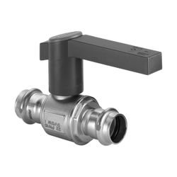 Viega Kugelhahn mit SC Sanpress Inox 2370 in 54mm Edelstahl... VIEGA-554781 4015211554781 (Abb. 1)