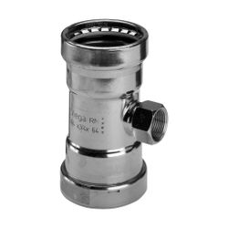 Viega Profipress XL T-Stück mit SC-Contur 2417.2XL, d. 64mm x Rp 1" x 64mm, Kupfer... VIEGA-577711 4015211577711 (Abb. 1)