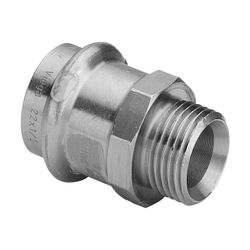 Viega Profipress G Übergangsstück mit SC-Contur 2611.5 für Gas, d. 15mm x G 1/2", Rotguss... VIEGA-397036 4015211397036 (Abb. 1)