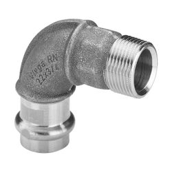Viega Profipress G Übergangsbogen 90 Grad mit SC-Contur 2614 für Gas d. 54mm x R 2", Rotg... VIEGA-345815 4015211345815 (Abb. 1)