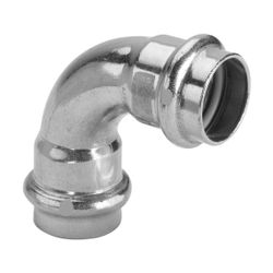 Viega Profipress G Bogen 90 Grad mit SC-Contur 2616 für Gas d. 22mm, Kupfer... VIEGA-345488 4015211345488 (Abb. 1)