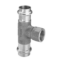 Viega Profipress G T-Stück mit SC-Contur 2617.2 für Gas, d. 42mm x Rp 1" x d. 42mm, Rotgu... VIEGA-361334 4015211361334 (Abb. 1)