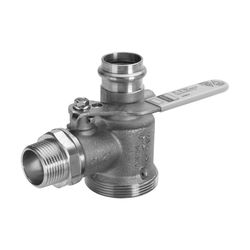 Viega Gaszähler-Kugeleckhahn 2644S in 28mm x (4,0m3) Rotguss... VIEGA-618223 4015211618223 (Abb. 1)