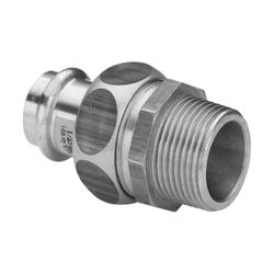 Viega Profipress G Übergangsverschraubung mit SC-Contur 2654 für Gas, d. 18mm x R 3/4", R... VIEGA-390679 4015211390679 (Abb. 1)