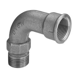 Viega Bogen 90 Grad lang 3001, R 1 1/4", x Rp 1 1/4", Rotguss... VIEGA-294595 4015211294595 (Abb. 1)