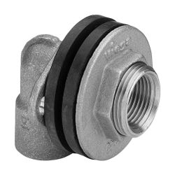 Viega Wanddurchführung winklig 3426, Rp 1/2" x 30mm x Rp 1/2" x G 3/4", Rotguss... VIEGA-333911 4015211333911 (Abb. 1)