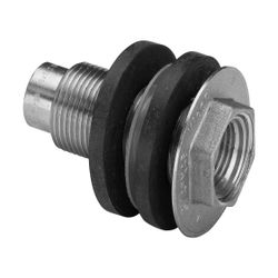Viega Wanddurchführung 3427.2, d. 15x55mm x Rp 1/2" x G 3/4", Rotguss... VIEGA-448745 4015211448745 (Abb. 1)