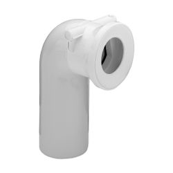 Viega WC-Anschlussbogen 90 Grad 3811.5, Kunststoff, Weiß... VIEGA-138882 4015211138882 (Abb. 1)