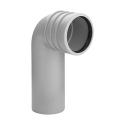Viega WC-Anschlussbogen 90 Grad, 3816.1, DN 90, Kunststoff, Grau... VIEGA-440244 4015211440244 (Abb. 1)