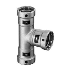 Viega Megapress T-Stück mit SC-Contur 4218, 1 1/4" x 1/2" x 1 1/4", Stahl mit Zink-Nickel... VIEGA-747794 4015211747794 (Abb. 1)