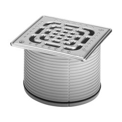 Viega Aufsatz 4933.7, 150x150mm, Edelstahl, rutschhemmend... VIEGA-560775 4015211560775 (Abb. 1)