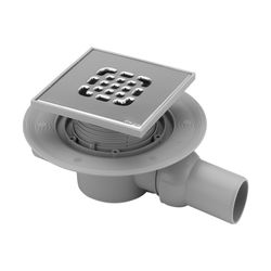 Viega Advantix Badablauf 4935.2, 40x50mm, Kunststoff, Grau... VIEGA-557140 4015211557140 (Abb. 1)
