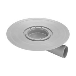 Viega Advantix Balkon-/Terrassenablauf 4943.21, DN 70, Kunststoff, Grau... VIEGA-557263 4015211557263 (Abb. 1)