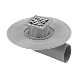 Viega Advantix Balkon-/Terrassenablauf 4943.2, DN 70, Kunststoff, Grau... VIEGA-557089 4015211557089 (Abb. 1)