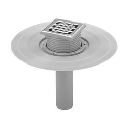 Viega Advantix Balkon-/Terrassenablauf 4944.2, DN 70, Kunststoff, Grau... VIEGA-557102 4015211557102 (Abb. 1)
