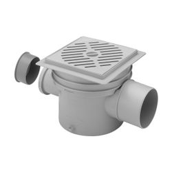 Viega Optifix 3 Kellerablauf 4989, 70x100mm, Kunststoff, Grau... VIEGA-462963 4015211462963 (Abb. 1)
