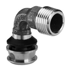 Viega Bogen 90 Grad mit SC-Contur Raxofix 5314, d. 25mm x R 1", Siliziumbronze... VIEGA-646035 4015211646035 (Abb. 1)