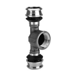 Viega Raxofix T-Stück mit SC-Contur 5317, d. 25mm x Rp 1/2" x d. 25mm, Siliziumbronze... VIEGA-647148 4015211647148 (Abb. 1)
