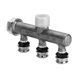 Viega Raxofix Verteiler mit SC-Contur 5326.07, d. 16mm x G 3/4", 3fach, Siliziumbronze... VIEGA-645601 4015211645601 (Abb. 1)