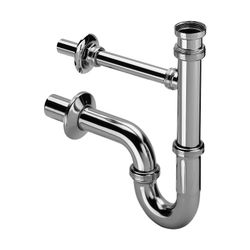 Viega Röhrengeruchverschluss 5611.02, G 1 1/4" x G 1" 1/4G x 240mm, Messing verchromt... VIEGA-109950 4015211109950 (Abb. 1)