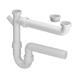 Viega Ablaufverbindung 79485, G 1 1/2" x 40mm x 90-310mm, Kunststoff, Weiß... VIEGA-108496 4015211108496 (Abb. 1)