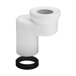 Viega Versprungbogen 90 Grad 8090.2, DN 100, Versprung 90mm, Kunststoff, Weiß... VIEGA-484354 4015211484354 (Abb. 1)