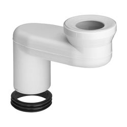 Viega Versprungbogen 90 Grad 8090, DN 100, Versprung 180mm, Kunststoff, Weiß... VIEGA-294885 4015211294885 (Abb. 1)
