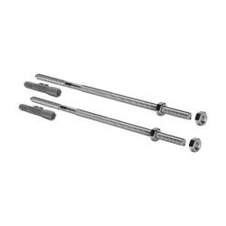 Viega Befestigungssatz 8180.73, M10, tiefenverstellbar bis 200mm, Stahl verzinkt, 2 Stück... VIEGA-678630 4015211678630 (Abb. 1)