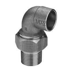 Viega Übergangsverschraubung 90 Grad 94098G konischdichtend, d. 28mm x R 1", Messing/Rotg... VIEGA-144128 4015211144128 (Abb. 1)