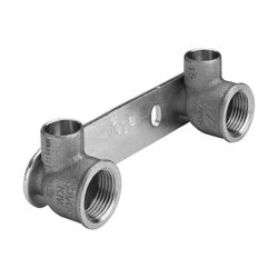 Viega Gemini Montageeinheit 94476.2, d. 15mm x Rp 1/2" x 100mm, Stahl verzinkt/Rotguss... VIEGA-107284 4015211107284 (Abb. 1)