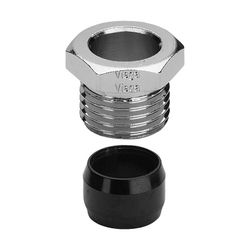 Viega Anschlussverschraubung 94576.1, d. 15mm x G 1/2", Messing vernickelt... VIEGA-112059 4015211112059 (Abb. 1)