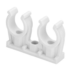 Viega Rohr-Clip doppelt 94826C2 für d. 8mm, Kunststoff, Weiß... VIEGA-101794 4015211101794 (Abb. 1)