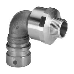 Viega Geopress Anschlussbogen 90 Grad mit SC-Contur 9620.1TW, d. 40mm x R 1", Rotguss... VIEGA-768058 4015211768058 (Abb. 1)
