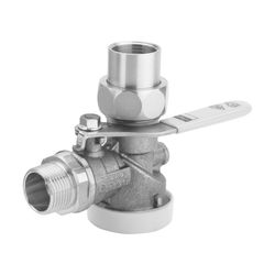 Viega Gaszähler-Kugeleckhahn für Einstutzengaszähler G21112, R 1" x Rp 1", Messing... VIEGA-526283 4015211526283 (Abb. 1)