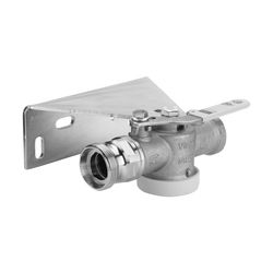 Viega Gaszähler-Kugelhahn für Einstutzengaszähler G2112.2, G 1 3/8", Messing... VIEGA-530051 4015211530051 (Abb. 1)