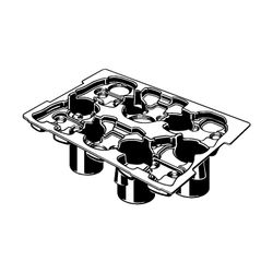 Viega Koffereinsatz 2202.2 für Systemkoffer, 6 Platzhalter für Picco Pressbacken d. 12-40... VIEGA-792213 4015211792213 (Abb. 1)