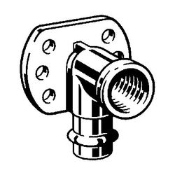 Viega Wandscheibe mit SC 2225.5LF in LABS-frei in 22mm x Rp1/2 Rotguss... VIEGA-432058 4015211432058 (Abb. 1)