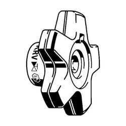 Viega Easytop Handrad 2238.24, d. 60mm, Kunststoff, Anthrazitgrau... VIEGA-778439 4015211778439 (Abb. 1)