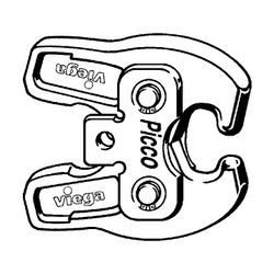 Viega Picco Gelenkzugbacke 2496.1 für Pressverbinder, Stahl phosphatiert... VIEGA-622657 4015211622657 (Abb. 1)