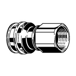 Viega Übergangsstück mit SC Raxinox 4412 in 16mm x Rp3/4 Stahl nichtrostend... VIEGA-724108 4015211724108 (Abb. 1)