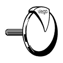 Viega Drehrosette Visign für Multiplex M1/R1 und Rotaplex R1, Drehgriff  280949... VIEGA-280949 4015211280949 (Abb. 1)