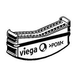 Viega Strahlregler 6171.240 in 843,3x9,8mm Kunststoff schwarz... VIEGA-734794 4015211734794 (Abb. 1)