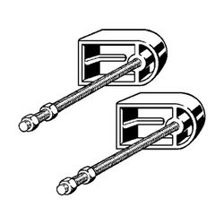 Viega Prevista Dry Befestigungssatz 8173, tiefenverstellbar 75-200mm, Zinkdruckguss, 2 St... VIEGA-460440 4015211460440 (Abb. 1)