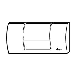Viega WC-Betätigungsplatte Standard 1, 8180.1, Kunststoff verchromt... VIEGA-449018 4015211449018 (Abb. 1)